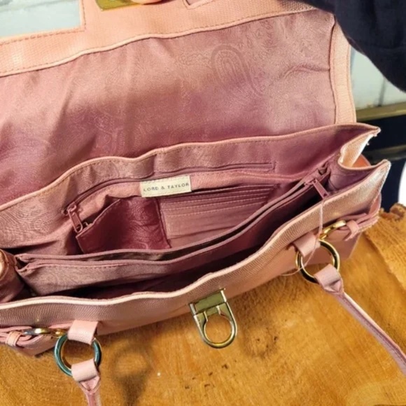 Vintage Lord & Taylor Reptile Pattern Leather Bag - Picture 2 of 15